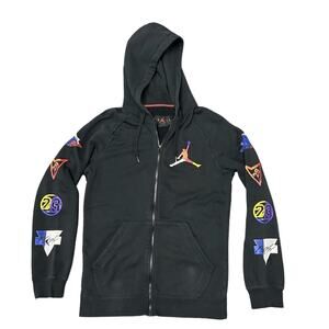 Nike Air Jordan Rivals Y2K Men's Small Multicolor Jumpman Full Zip Hoodie
